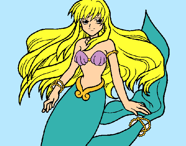 Dibujo Sirena pintado por teresa15