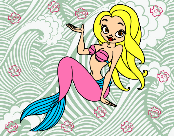Dibujo Sirena sexy pintado por elisabeth2