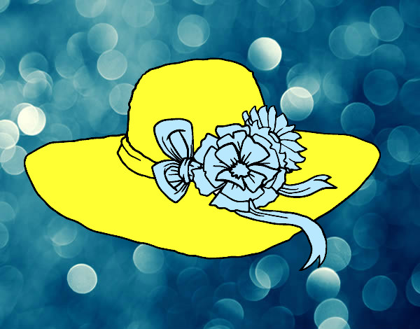 Dibujo Sombrero con flores pintado por Lujitaa