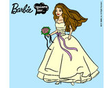 Dibujo Barbie vestida de novia pintado por AnaBonell2