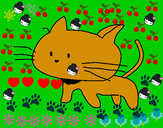 Dibujo Cría de gato pintado por julia_sank