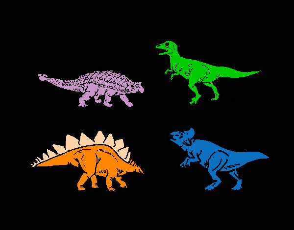 Dibujo Dinosaurios de tierra pintado por finncat