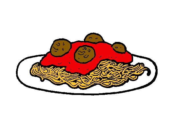 Dibujo Espaguetis con carne pintado por Erosss