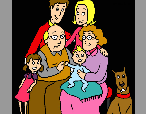Dibujo Familia pintado por milagros32