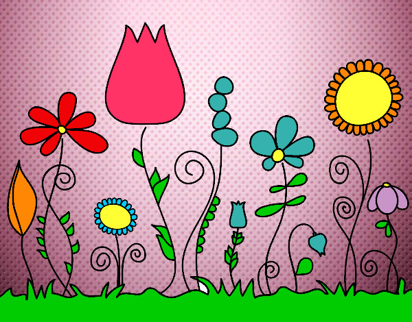 Dibujo Flores del bosque pintado por CeliAdalis
