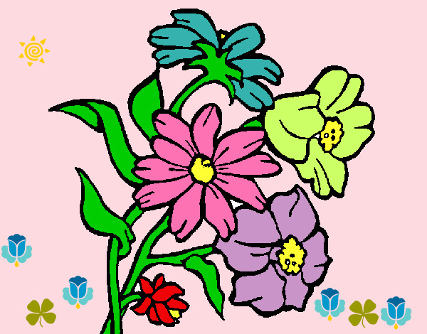 Dibujo Flores pintado por CeliAdalis