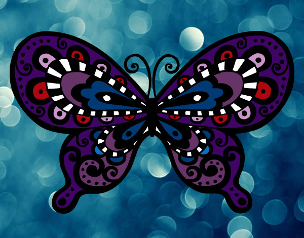 Dibujo Mariposa bonita pintado por finncat