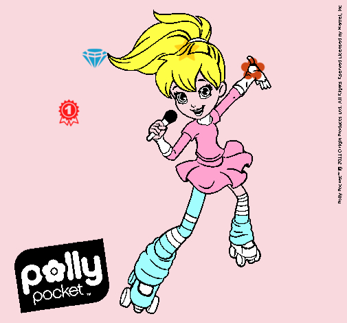 Dibujo Polly Pocket 2 pintado por pedroche