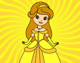 Dibujo Princesa bella pintado por Anabella81
