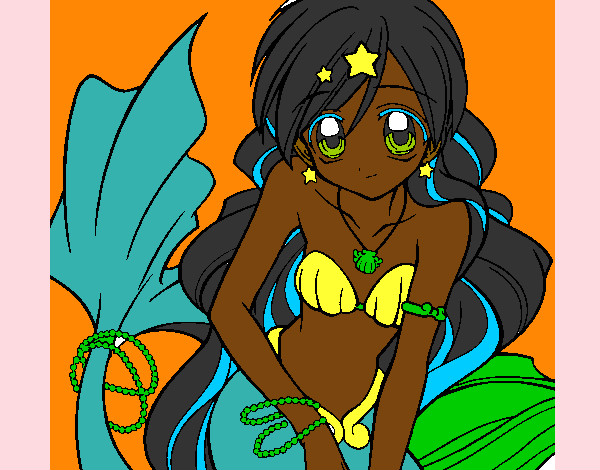 Dibujo Sirena 3 pintado por alicher