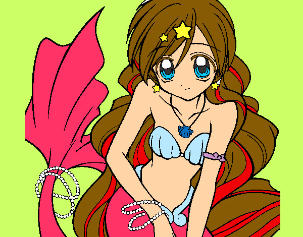 Dibujo Sirena 3 pintado por lachic