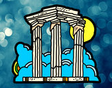 Dibujo Templo de Zeus Olímpico pintado por luis6415