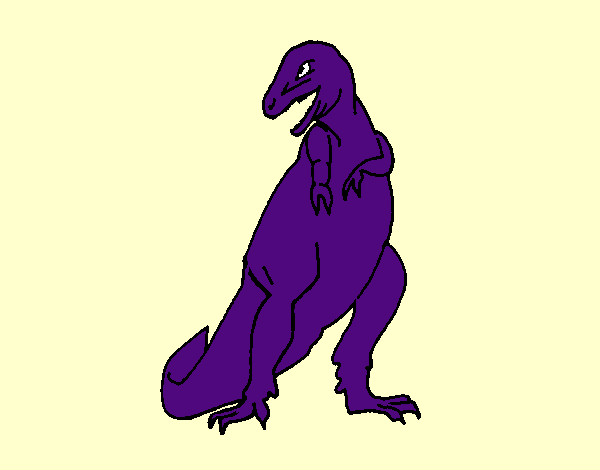 Dibujo Tiranosaurios rex pintado por finncat