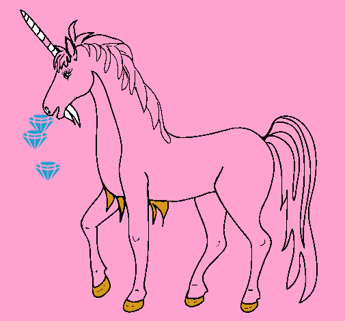 Dibujo Unicornio II pintado por pedroche