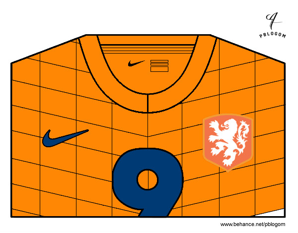 Camiseta del mundial de fútbol 2014 de Holanda