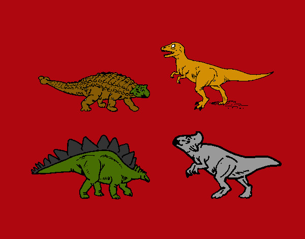 Dibujo Dinosaurios de tierra pintado por iancito