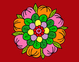 Dibujo Mandala floral pintado por JEPALMA