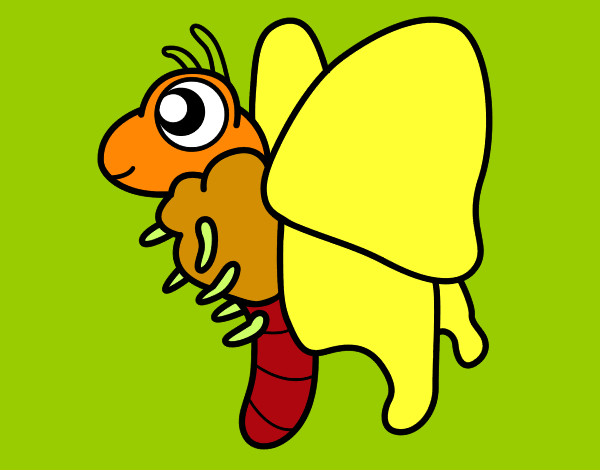 Dibujo Mariposa feliz pintado por Elieser