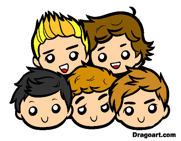 Dibujo One Direction 2 pintado por ana1019