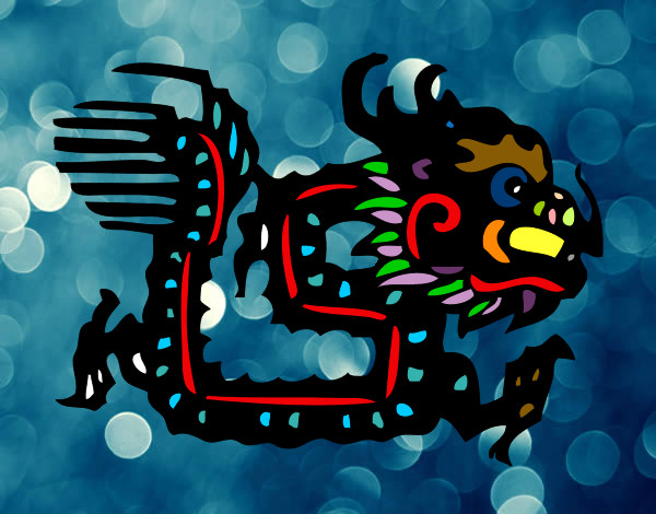 Dibujo Signo del dragón pintado por yomy_zan