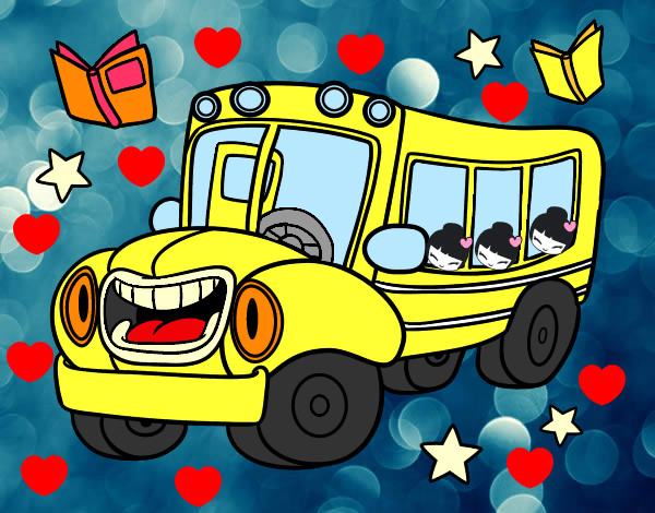Dibujo Autobús animado pintado por salla