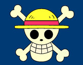 Dibujo Bandera del Sombrero de paja pintado por piplut