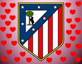 Dibujo Escudo del Club Atlético de Madrid pintado por cleo586