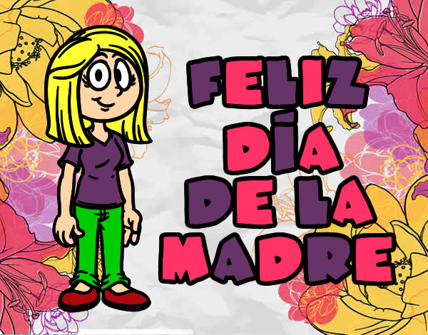 Dibujo Feliz día de la madre pintado por ALJOKAMI