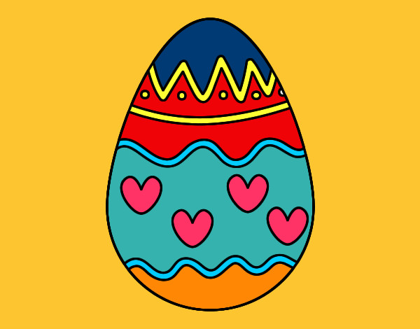 Dibujo Huevo con corazones pintado por Ivop