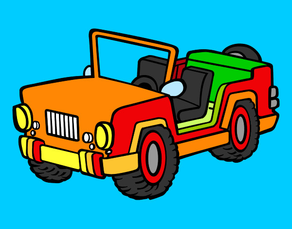 Dibujo Jeep pintado por Ivop