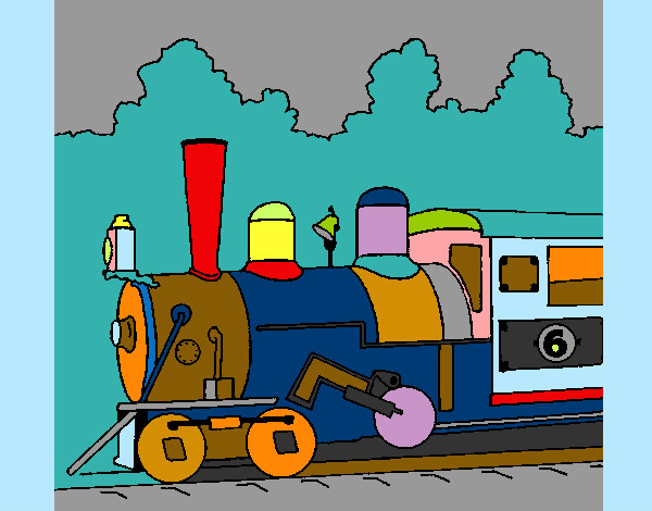 Dibujo Locomotora pintado por stocn