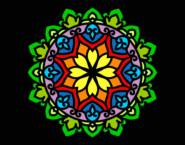 Dibujo Mandala celta pintado por spaida
