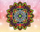Dibujo Mandala decorativa pintado por tolarosa