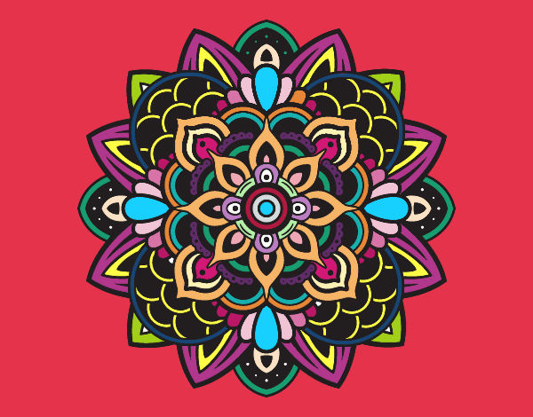 Dibujo Mandala decorativa pintado por vanessa03