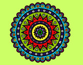 Dibujo Mandala étnica pintado por vanessa03