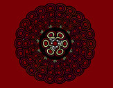 Dibujo Mandala trenzada pintado por amitai