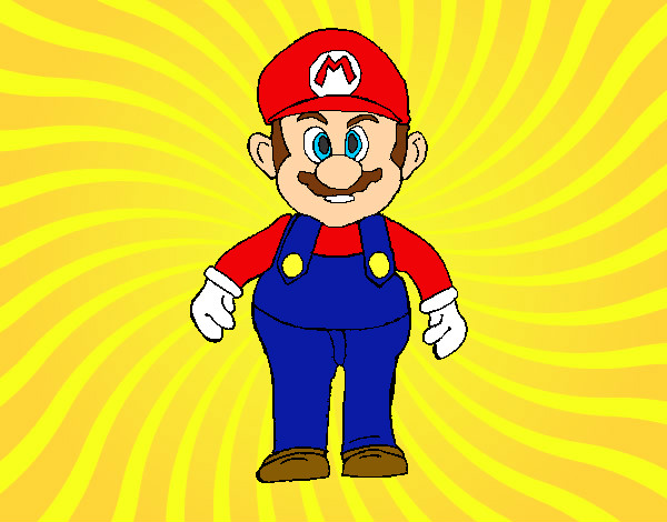 Dibujo Mario pintado por batman27