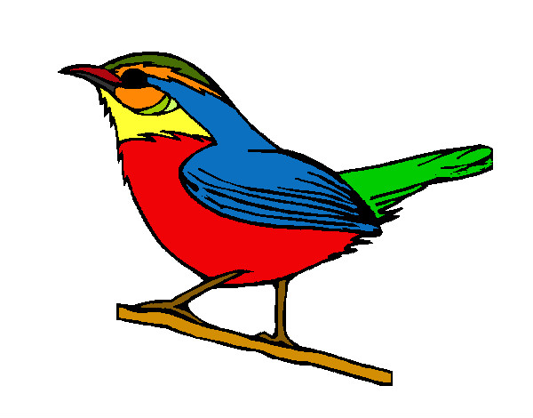 Dibujo Pájaro silvestre pintado por artesaniav