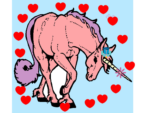 Dibujo Unicornio bravo pintado por gcm2