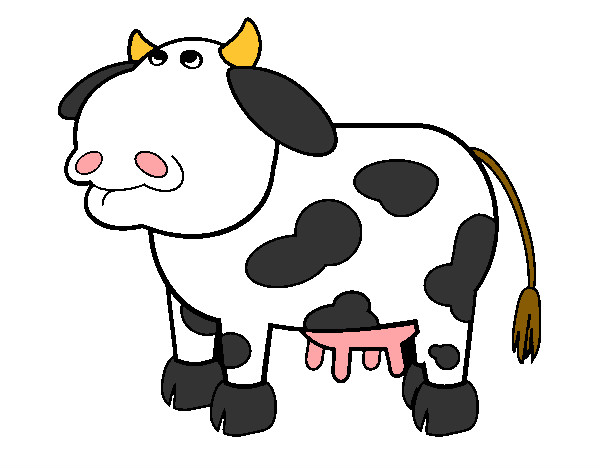 Dibujo Vaca pensativa pintado por 261247