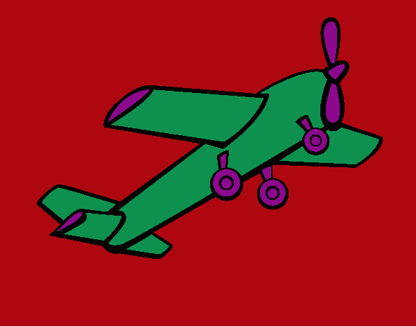 Dibujo Avión de juguete pintado por SantiagoC