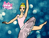 Dibujo Barbie en segundo arabesque pintado por Marleja