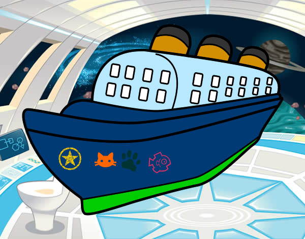 Dibujo Barco transatlántico pintado por oscarcp