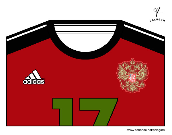 Camiseta del mundial de fútbol 2014 de Rusia
