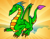 Dibujo Dragón elegante pintado por ambaritar