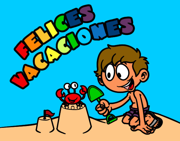 Dibujo Felices vacaciones pintado por Cristina8