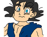 Dibujo Goku pintado por diaznoelia