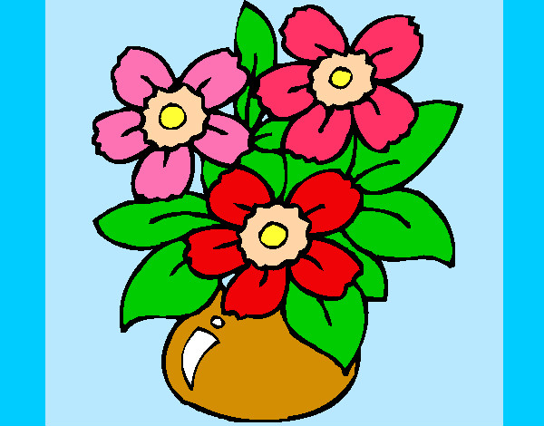 Dibujo Jarrón de flores pintado por hanita501