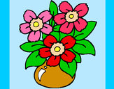 Dibujo Jarrón de flores pintado por hanita501
