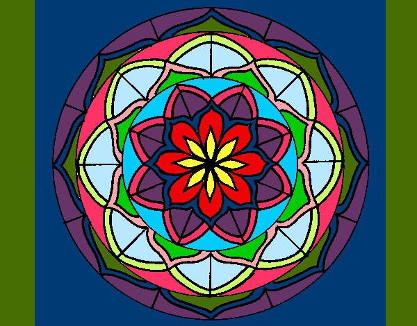 Dibujo Mandala 6 pintado por Vicpec